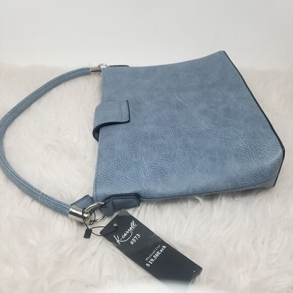 K.Carroll Handbag. Blue with tassel - Picture 6 of 14